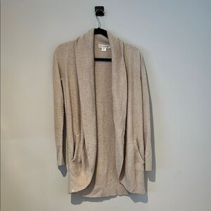 Barefoot Dreams CozyChic Lite Circle Cardigan in Stone